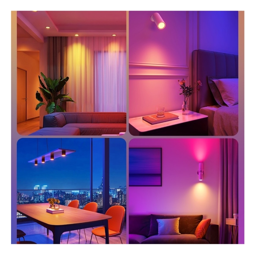 SET 2x LED RGBWW prigušiva sijalica E14/5W/230V 2700-6500K Wi-Fi - Govee