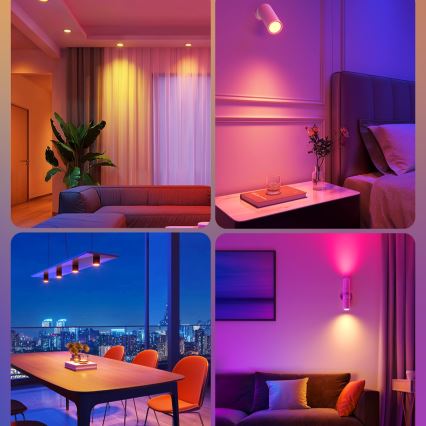 Komplet 2x LED RGBWW prigušiva sijalica MATTER GU10/4,8W/230V 2700-6500K Wi-Fi - Govee