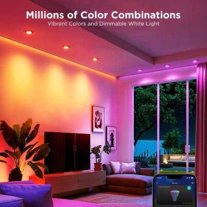 Komplet 2x LED RGBWW prigušiva sijalica MATTER GU10/4,8W/230V 2700-6500K Wi-Fi - Govee