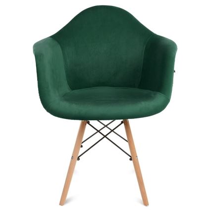 SET 2x trpezarijske stolice NEREA 80x60,5 cm zelena/bukva