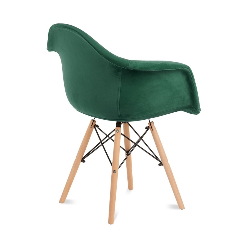 SET 2x trpezarijske stolice NEREA 80x60,5 cm zelena/bukva