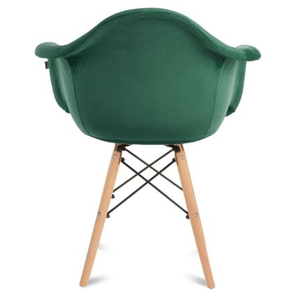 SET 2x trpezarijske stolice NEREA 80x60,5 cm zelena/bukva