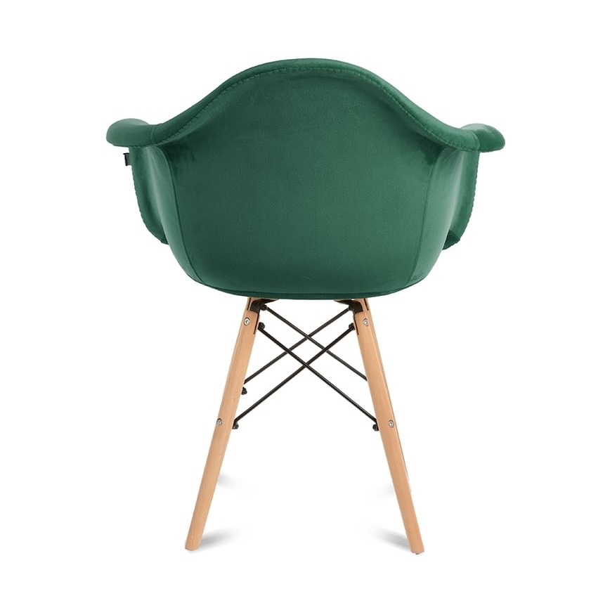 SET 2x trpezarijske stolice NEREA 80x60,5 cm zelena/bukva