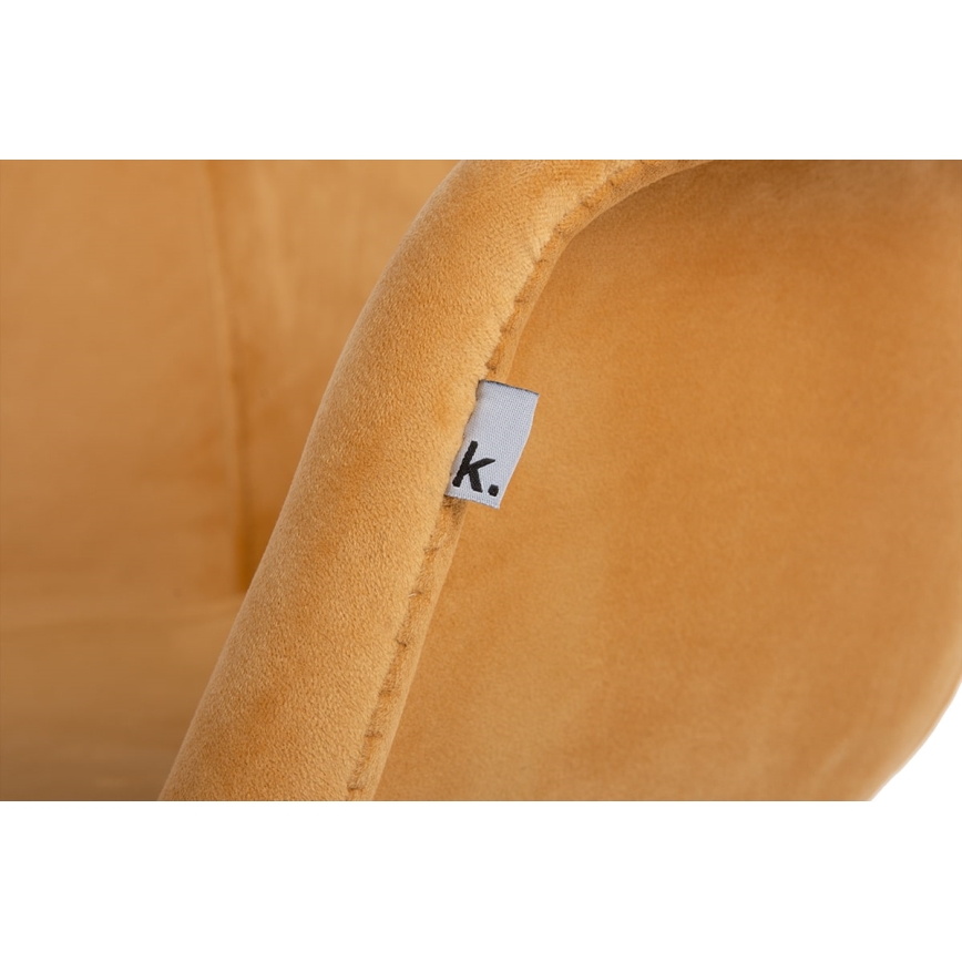 SET 2x trpezarijske stolice NEREA 80x60,5 cm žuta/bukva