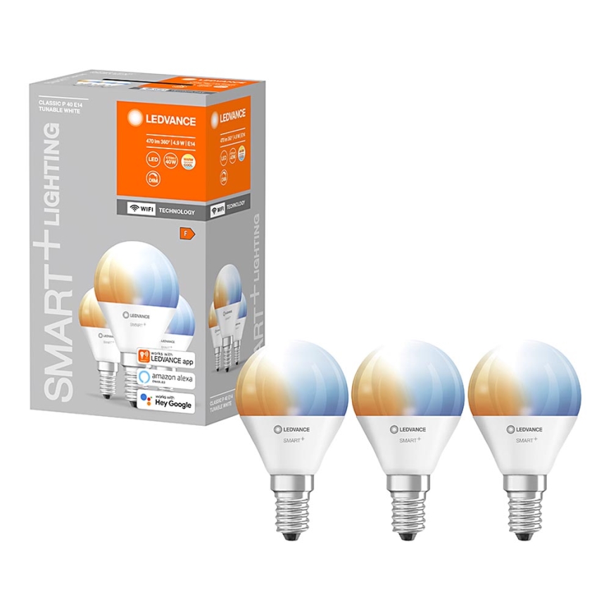 SET 3x LED prigušiva sijalica SMART+ E14/5W/230V 2700K-6500K Wi-Fi - Ledvance