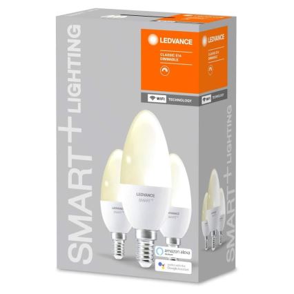 SET 3x LED prigušiva sijalica SMART+ E14/5W/230V 2700K Wi-Fi - Ledvance