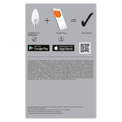 SET 3x LED prigušiva sijalica SMART+ E14/5W/230V 2700K Wi-Fi - Ledvance