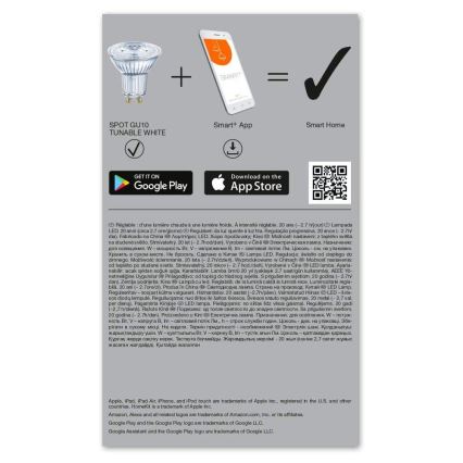 Komplet 3x LED prigušiva sijalica SMART+ GU10/5W/230V 2700K-6500K Wi-Fi - Ledvance