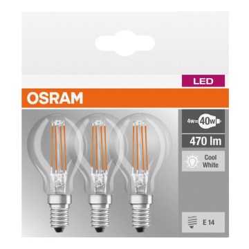 SET 3x LED sijalica BASE P40 E14/4W/230V 4000K – Osram