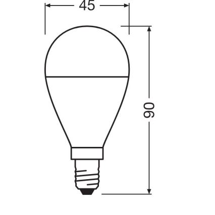 SET 3x LED sijalica P45 E14/7,5W/230V 3000K - Osram