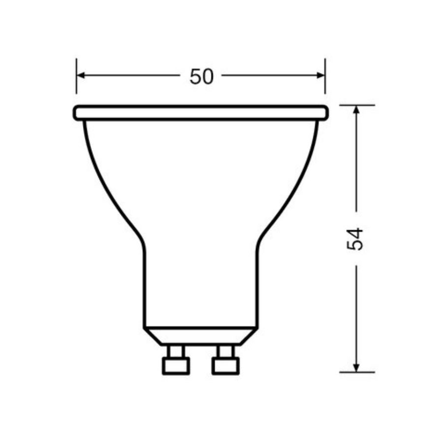 Set 3x LED sijalice PAR16 GU10/6,9W/230V 6500K - Osram