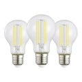 SET 3x LED sijalice VINTAGE A60 E27/3,8W/230V 2700K - Eglo 110437