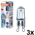 SET 3x sijalica za rernu HALOPIN G9/25W/230V 2700K - Osram