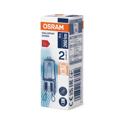 SET 3x sijalica za rernu HALOPIN G9/25W/230V 2700K - Osram