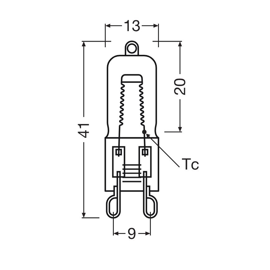 SET 3x sijalica za rernu HALOPIN G9/25W/230V 2700K - Osram
