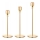 SET 3x zlatnih svećnjaka