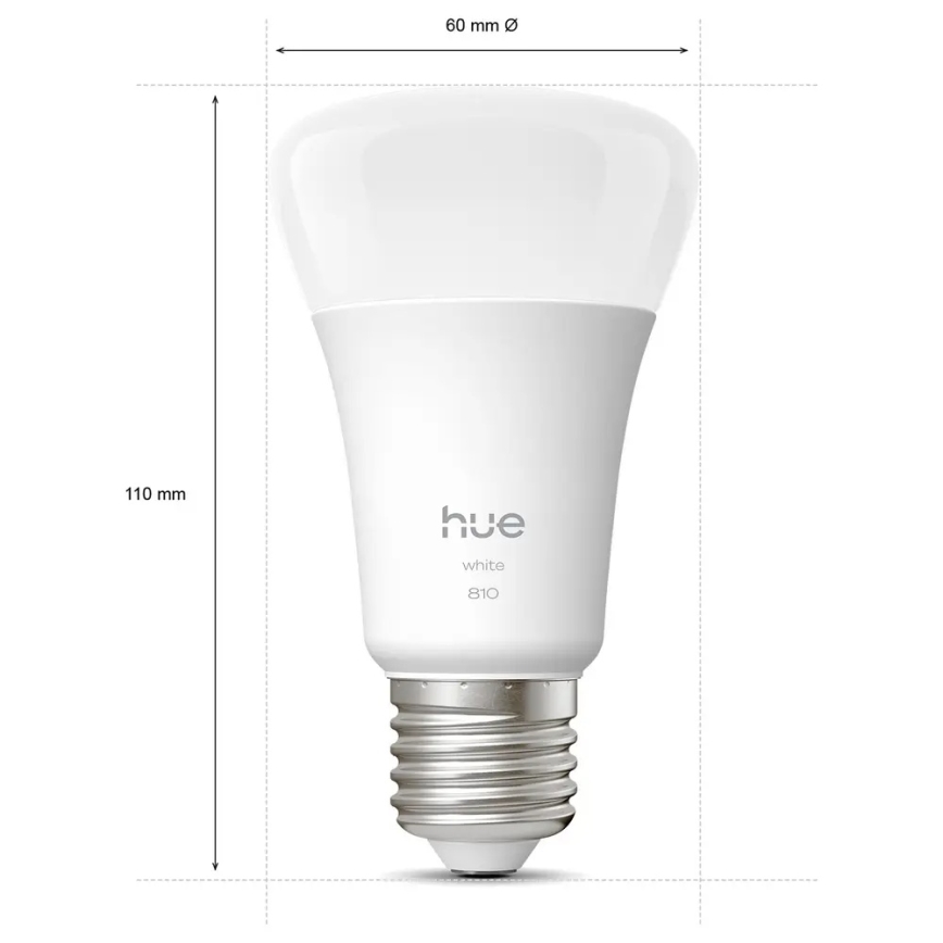 SET 4x LED prigušiva sijalica Philips Hue WHITE E27/7W/230V 2700K