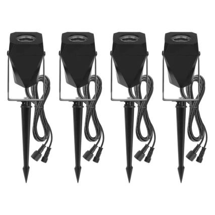 SET 4x LED RGBIC prigušiva spoljašnja lampa LED/7W/230V 3000-6500K IP65 Wi-Fi Tuya