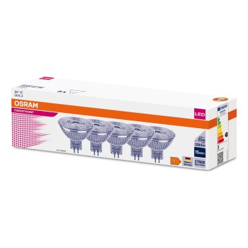 SET 5x LED sijalica MR16 GU5,3/2,6W/12V 2700K 36° - Osram