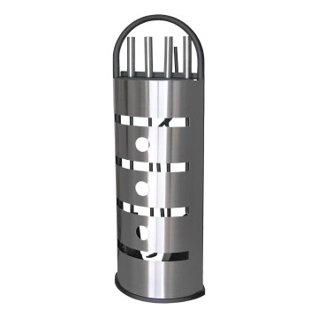 Set alata za kamin, 5 komada, sjajni hrom