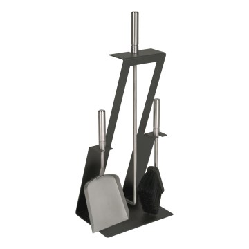 Set kaminskog pribora, 4 kom, antracit