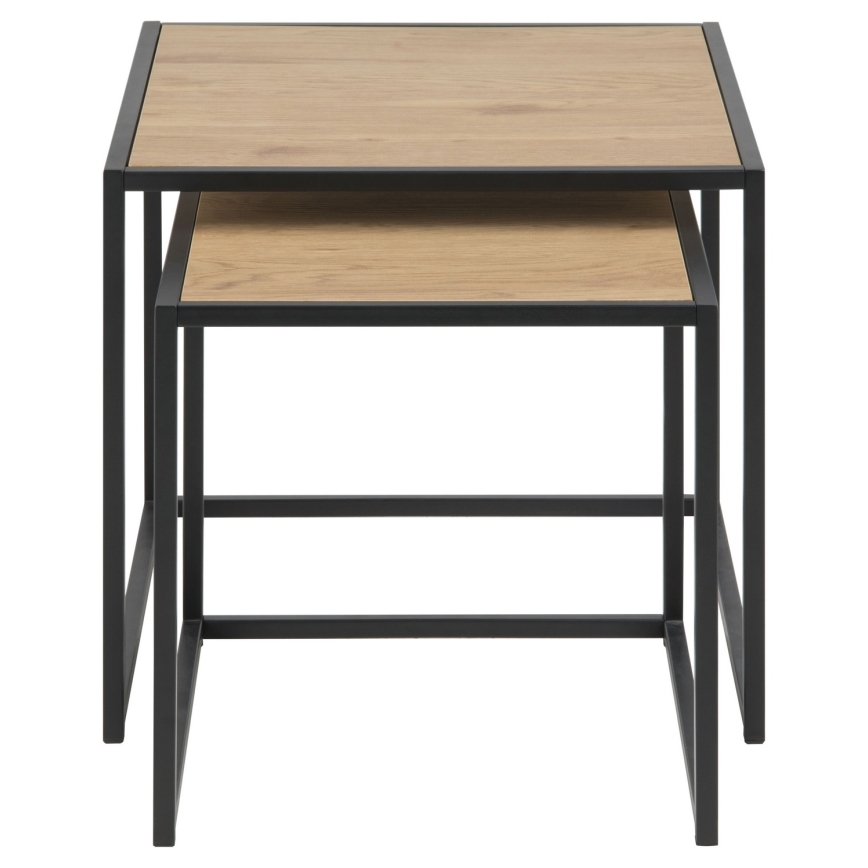 Set konferencijskih stolova SARON 2 kom hrast/crna