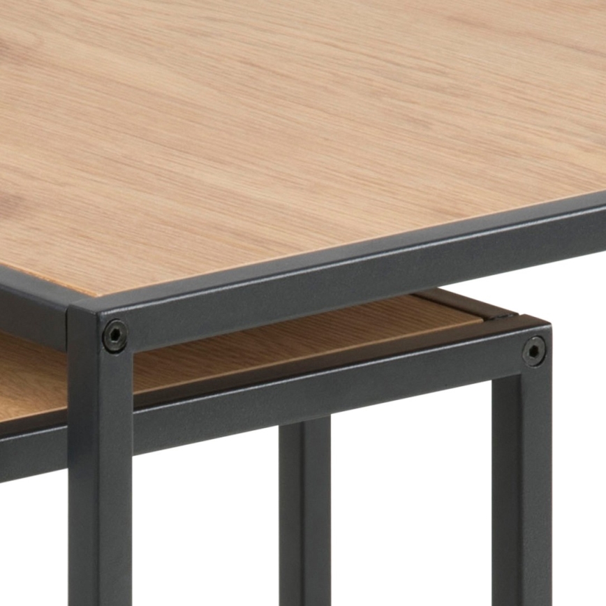 Set konferencijskih stolova SARON 2 kom hrast/crna