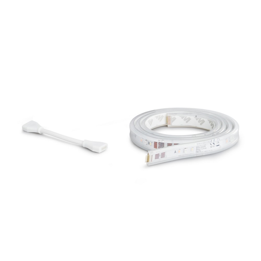 KOMPLET - LED RGBW prigušiva traka Philips Hue WHITE AND COLOR AMBIANCE 2m LED/20W/230V + traka 1m LED/11W/12V