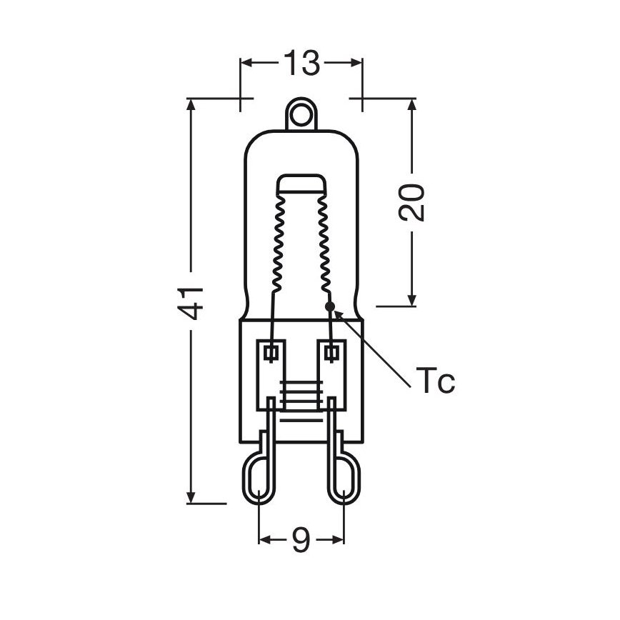 SET od 10 sijalica za rernu HALOPIN G9/40W/230V 2700K - Osram