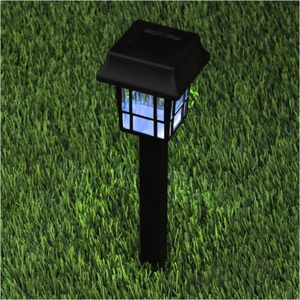 Set od 12 solarnih LED lampi — 0,06 W, 1,2 V, napajanje 1x AA, 6500 K (hladno belo svetlo), IP44, baterija 100 mAh