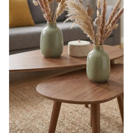 Set od 2 konferencijska stočića SOLE 60/80x30/40 cm, boja oraha