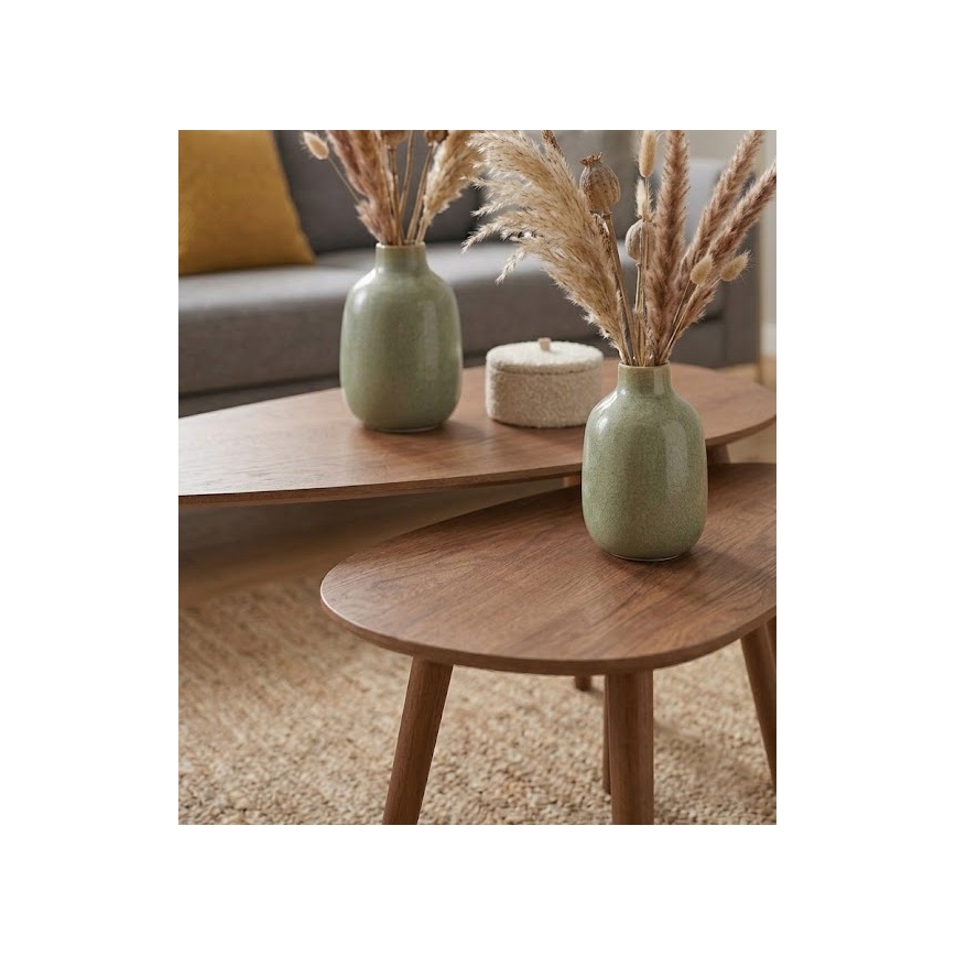 Set od 2 konferencijska stočića SOLE 60/80x30/40 cm, boja oraha