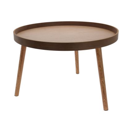 Set od 2 konferencijska stočića VERDE, prečnik 60/38 cm, orah