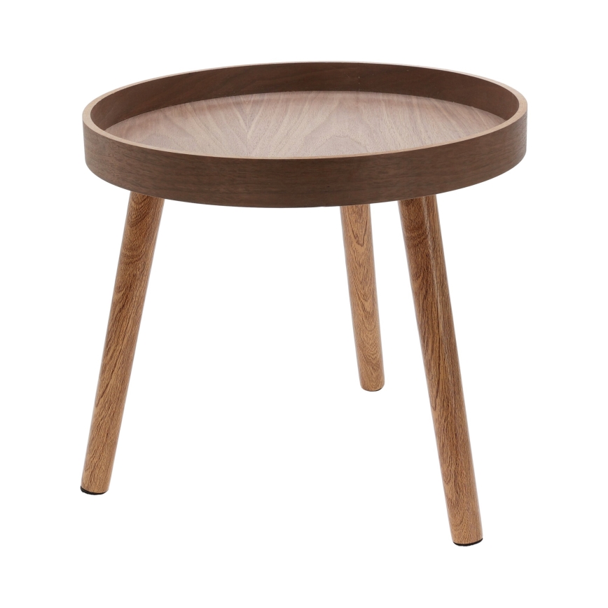 Set od 2 konferencijska stočića VERDE, prečnik 60/38 cm, orah