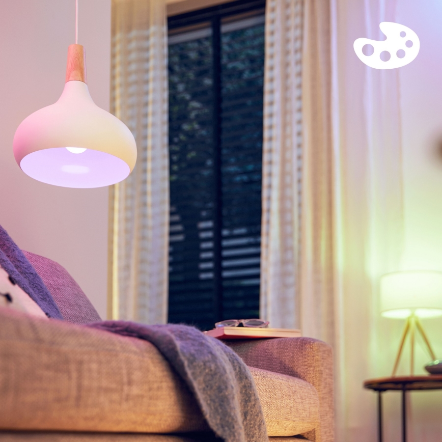 SET 2x LED RGB prigušiva sijalica Philips SMART A60 E27/8,5W/230V 2200-6500K