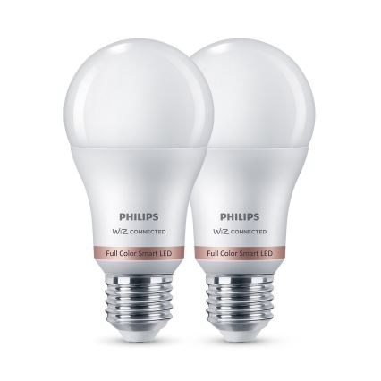 SET 2x LED RGB prigušiva sijalica Philips SMART A60 E27/8,5W/230V 2200-6500K