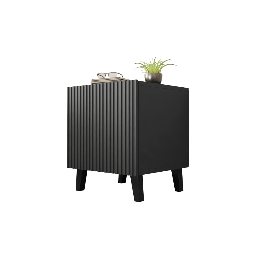 Set od 2 noćna stočića VAMOS 52x45 cm, antracit