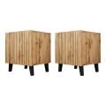 SET od 2 noćna stočića VAMOS 52x45 cm hrast wotan