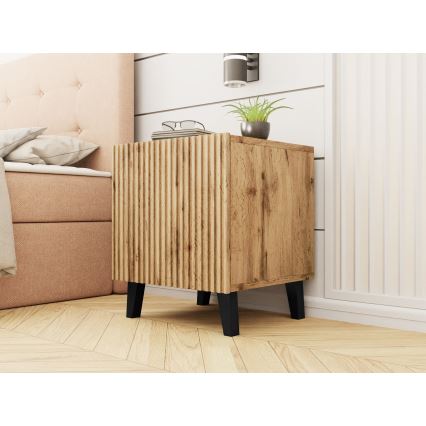 SET od 2 noćna stočića VAMOS 52x45 cm hrast wotan