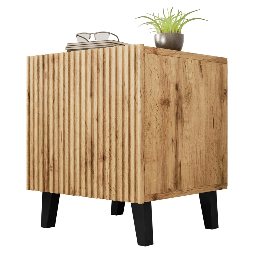 SET od 2 noćna stočića VAMOS 52x45 cm hrast wotan