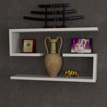 SET od 2 zidne police JENIKA, bele