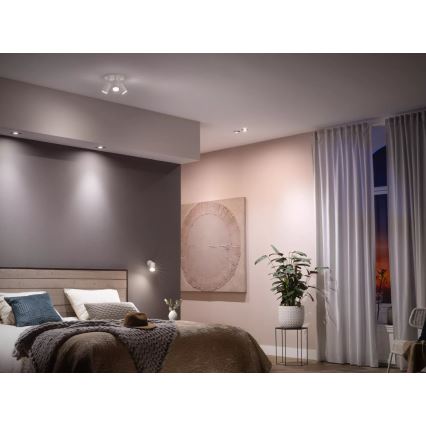 SET 3x LED prigušiva sijalica Philips Hue WHITE AMBIANCE GU10/4,2W/230V 2200-6500K