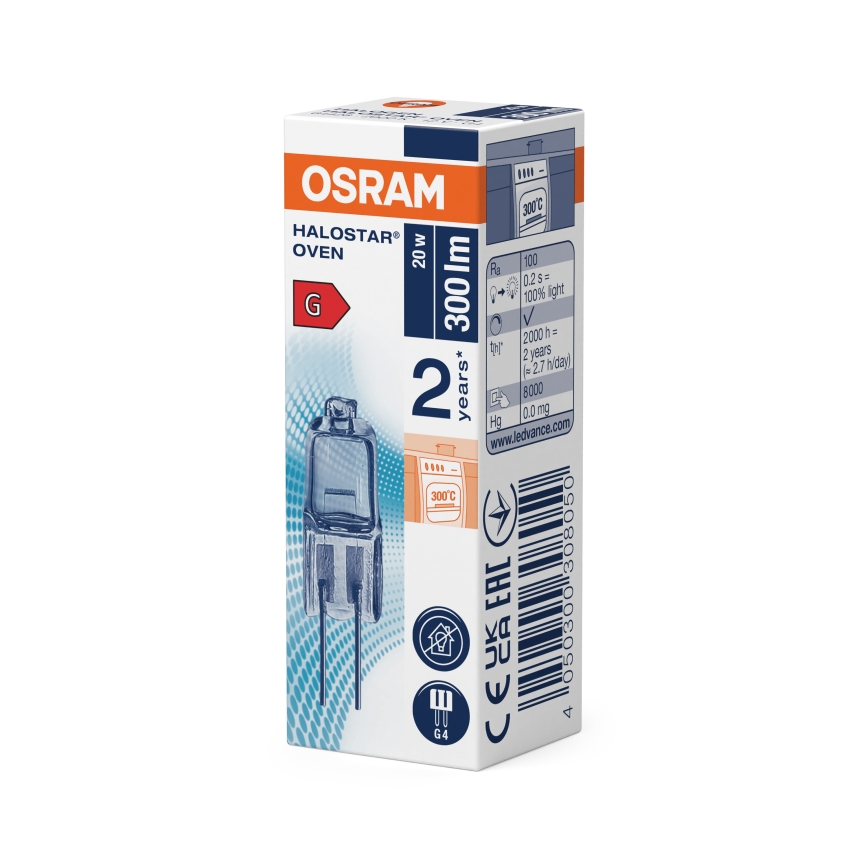Set od 3 sijalice za rernu HALOSTAR G4/20W/12V 2700K - Osram