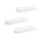 Set od 3 zidne police SHELFY, bele