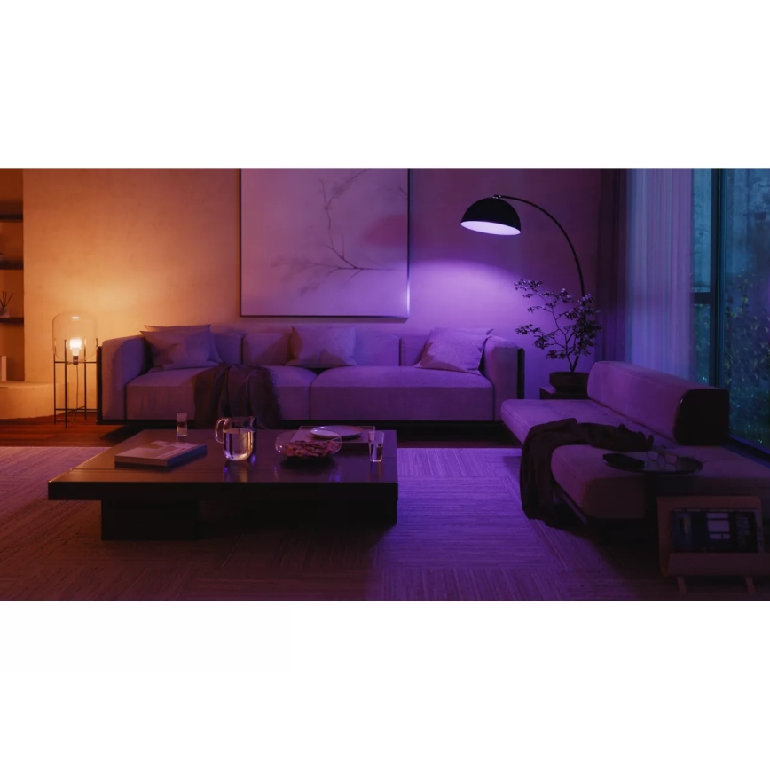 Komplet od 4 prigušiva LED sijalica Philips Hue WHITE AND COLOR AMBIANCE E27/6W/230V 1000-20000K