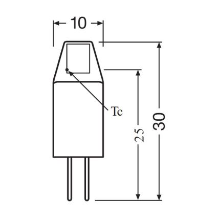 Set od 5 LED sijalica PIN MICRO G4/1W/12V 2700K - Osram
