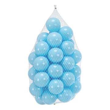 Set od 50 plastičnih loptica za igru, prečnik 7 cm, plave boje