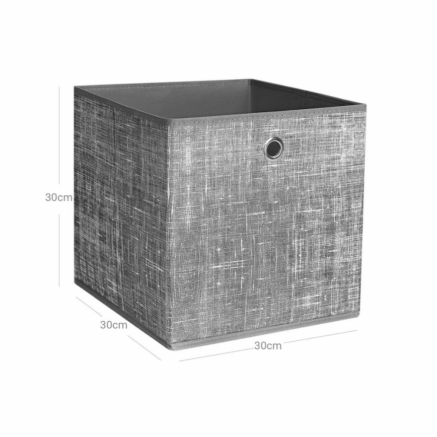 Set od 6 kutija za odlaganje CURAN 30x30x30 cm siva