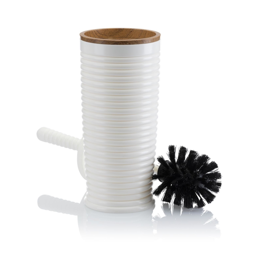 Set za kupatilo CAROL 5 kom bela/braon