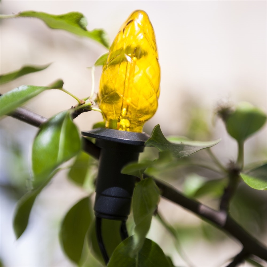 Produžna LED spoljašnja girlanda CONE FILAMENT 20xE10 14m višebojna/toplo bela IP44, Proizvedeno u EU